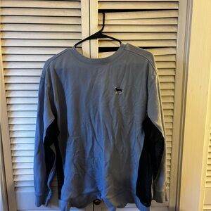 PINK Victoria's Secret Gray and Black Sweatshirt